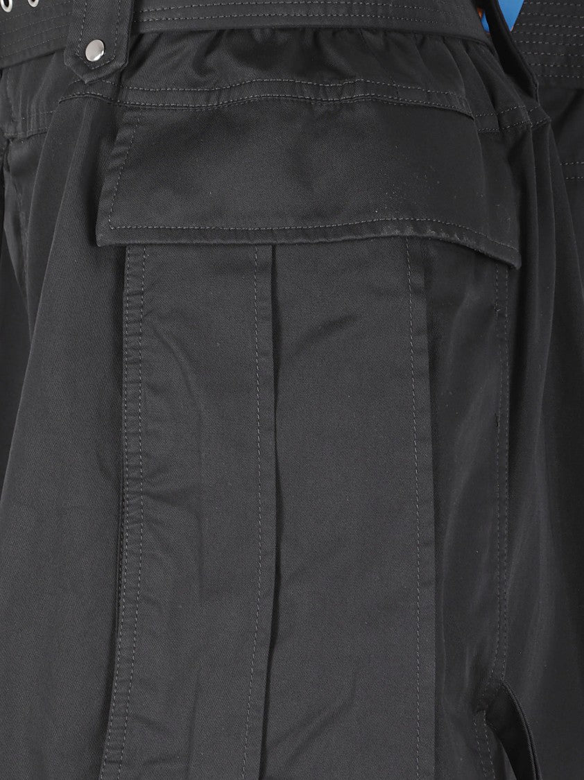 Alexander Mcqueen High-Waisted Structured Shorts With Belt And Cuffed Hem