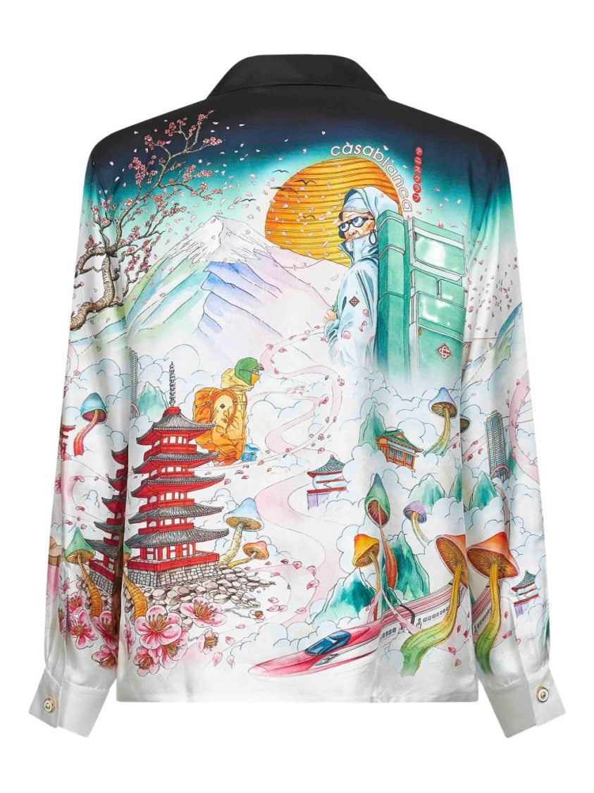 Casablanca Multicolour Silk Casual Shirt