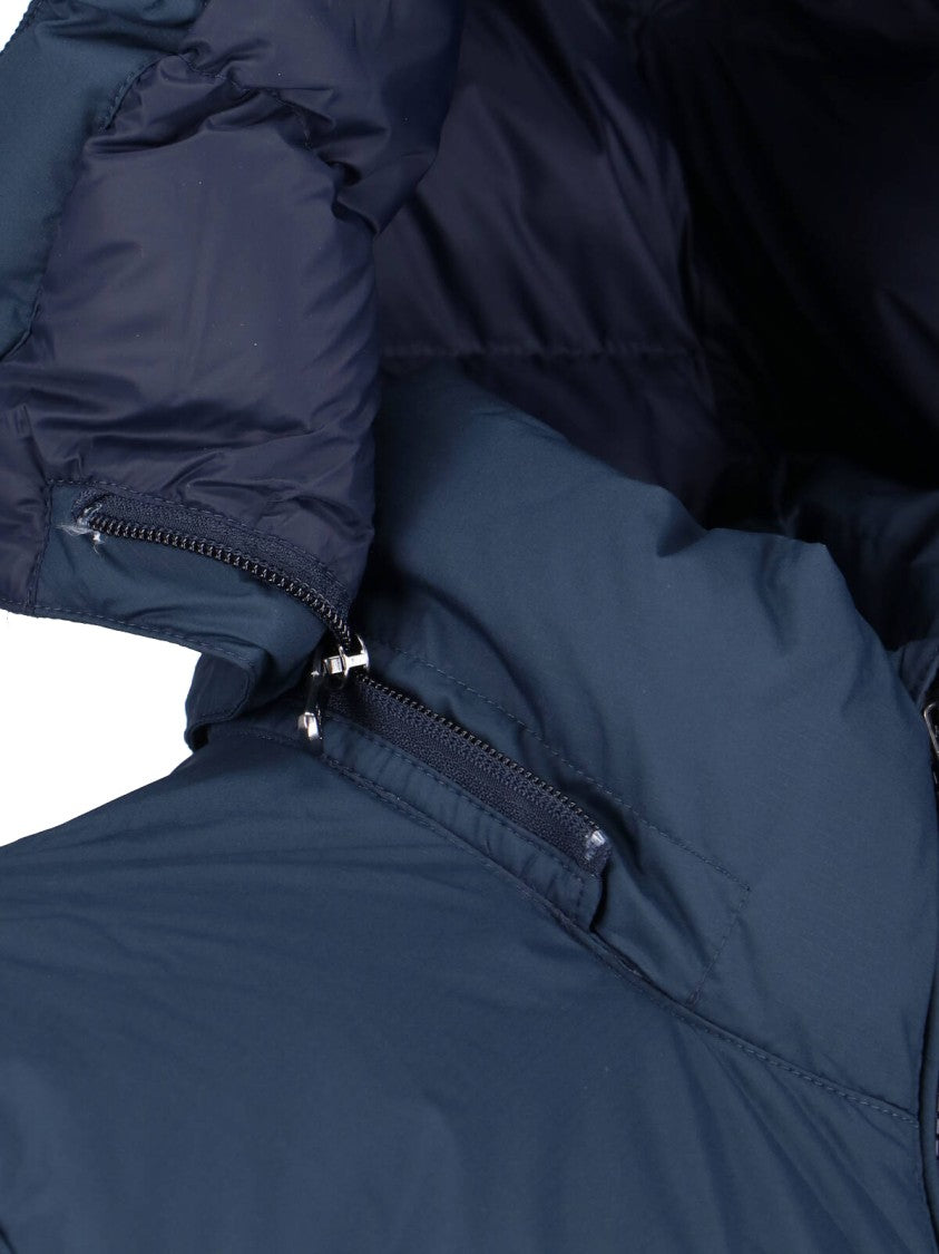 Polo Ralph Lauren Gorham Down Jacket In Navy Blue Fabric