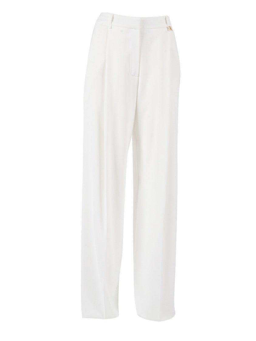 Elisabetta Franchi Straight Leg High Waist Straight-Leg Pants