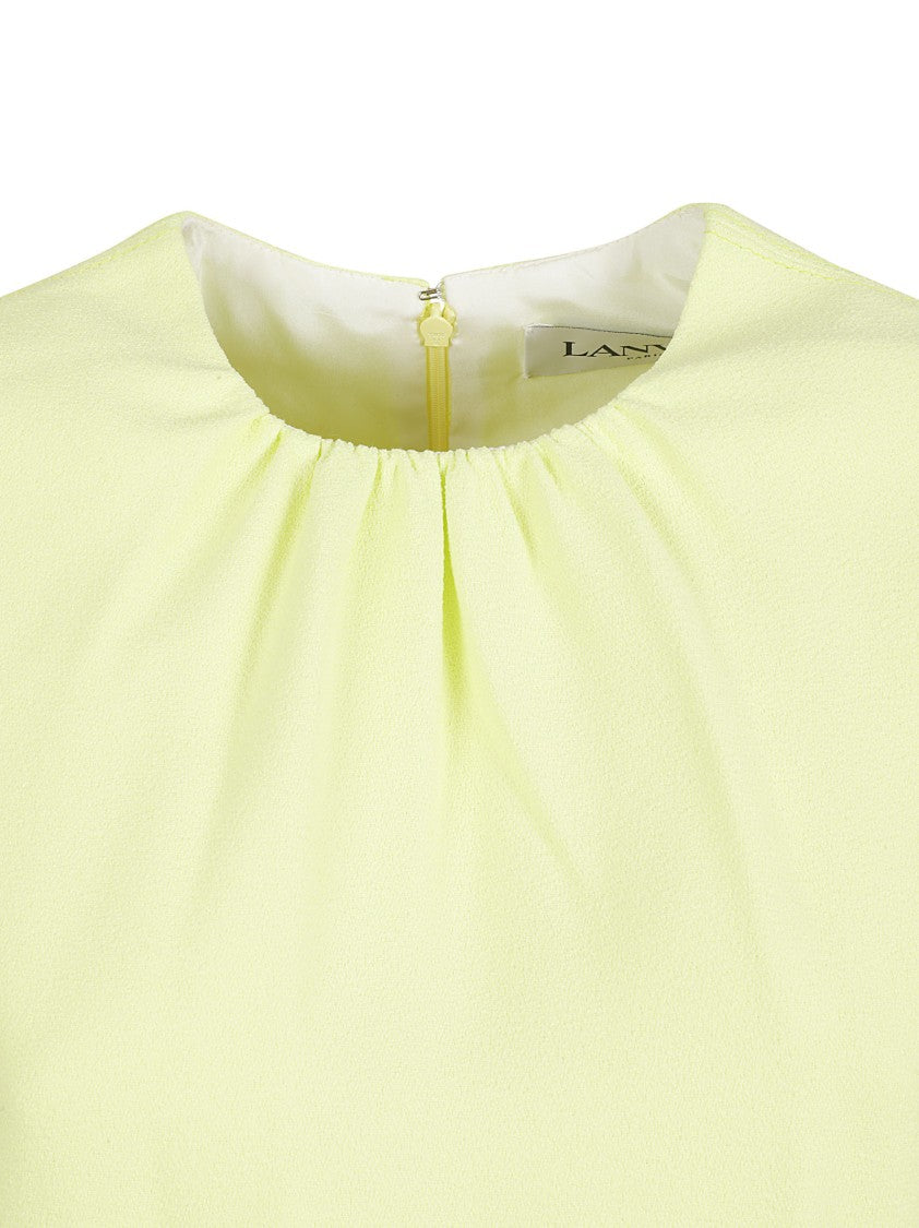Lanvin Flowing Yellow Dress With Elegant Draping