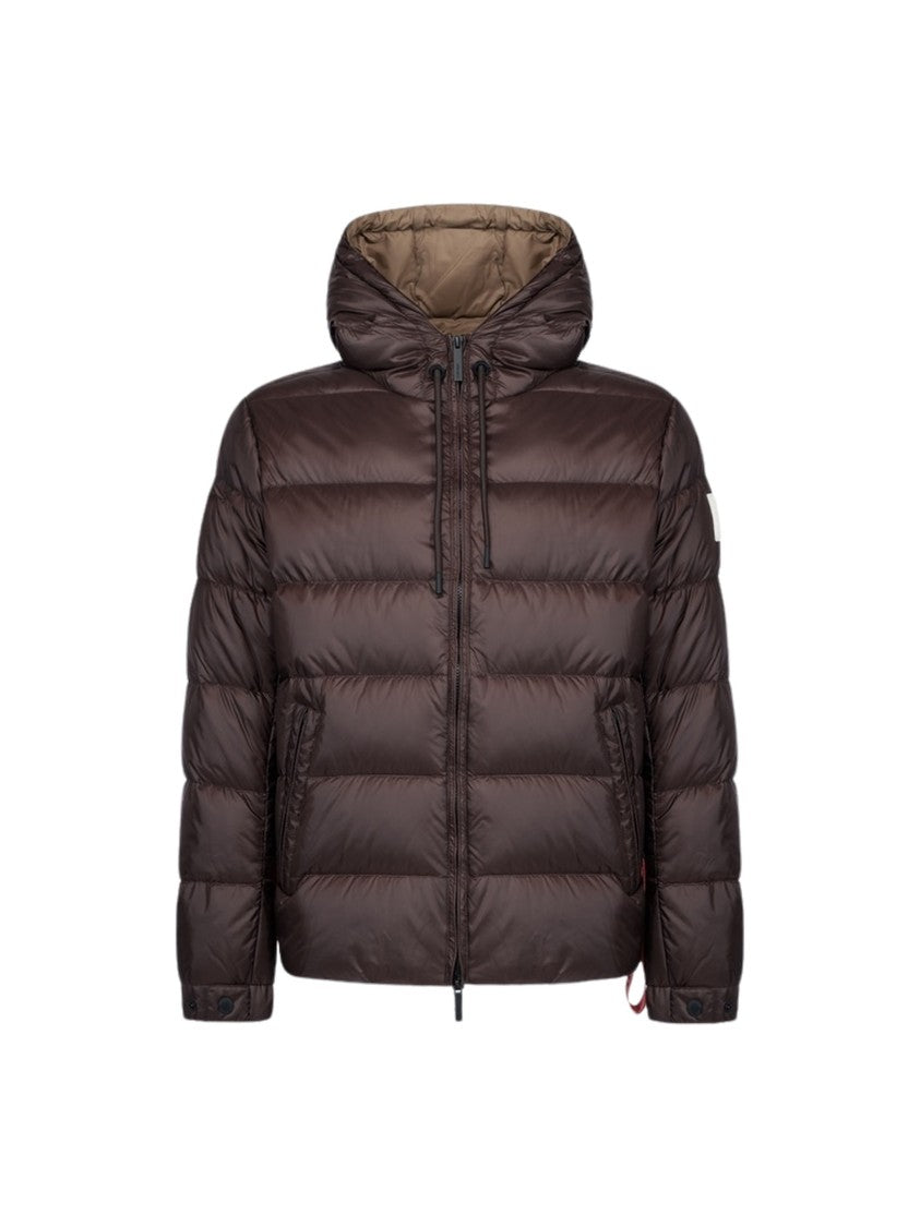 After Label Verbier Short Quilted Glossy Nylon Down Jacket