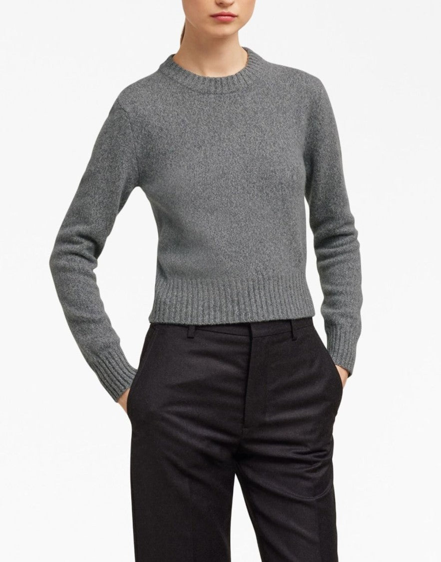 Ami Paris De Coeur Logo Cashmere Blend Sweater