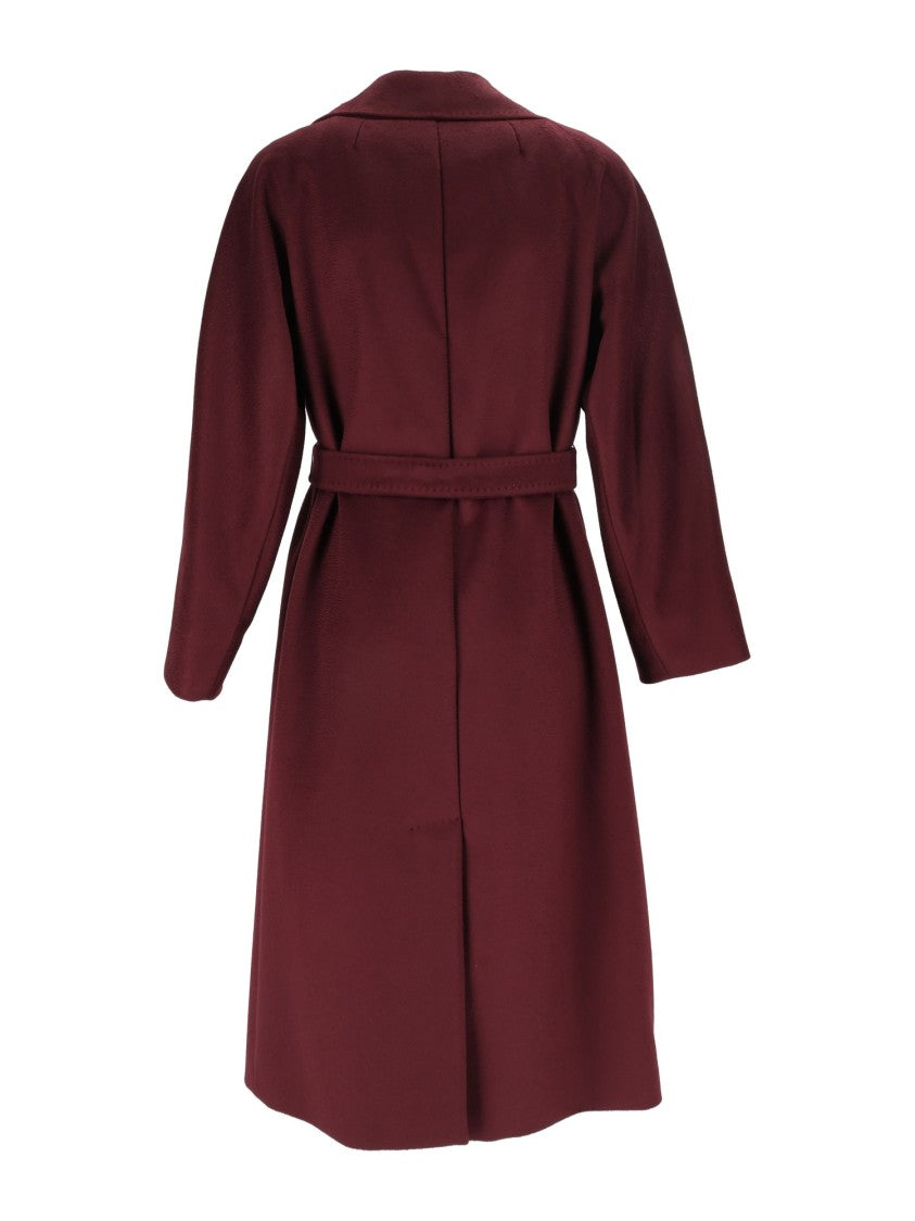 Max Mara Bordeaux Resina Belted Coat