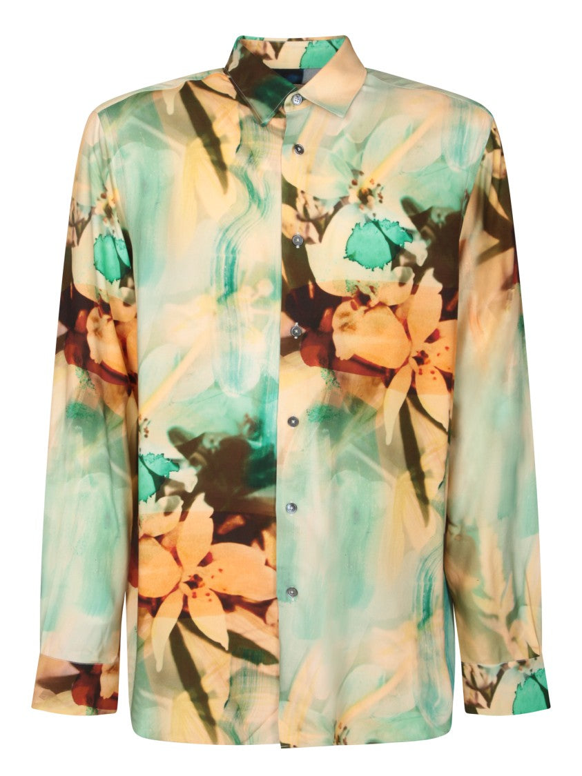 Paul Smith Multicolor Floral Print Long Sleeve Shirtpaul Smith