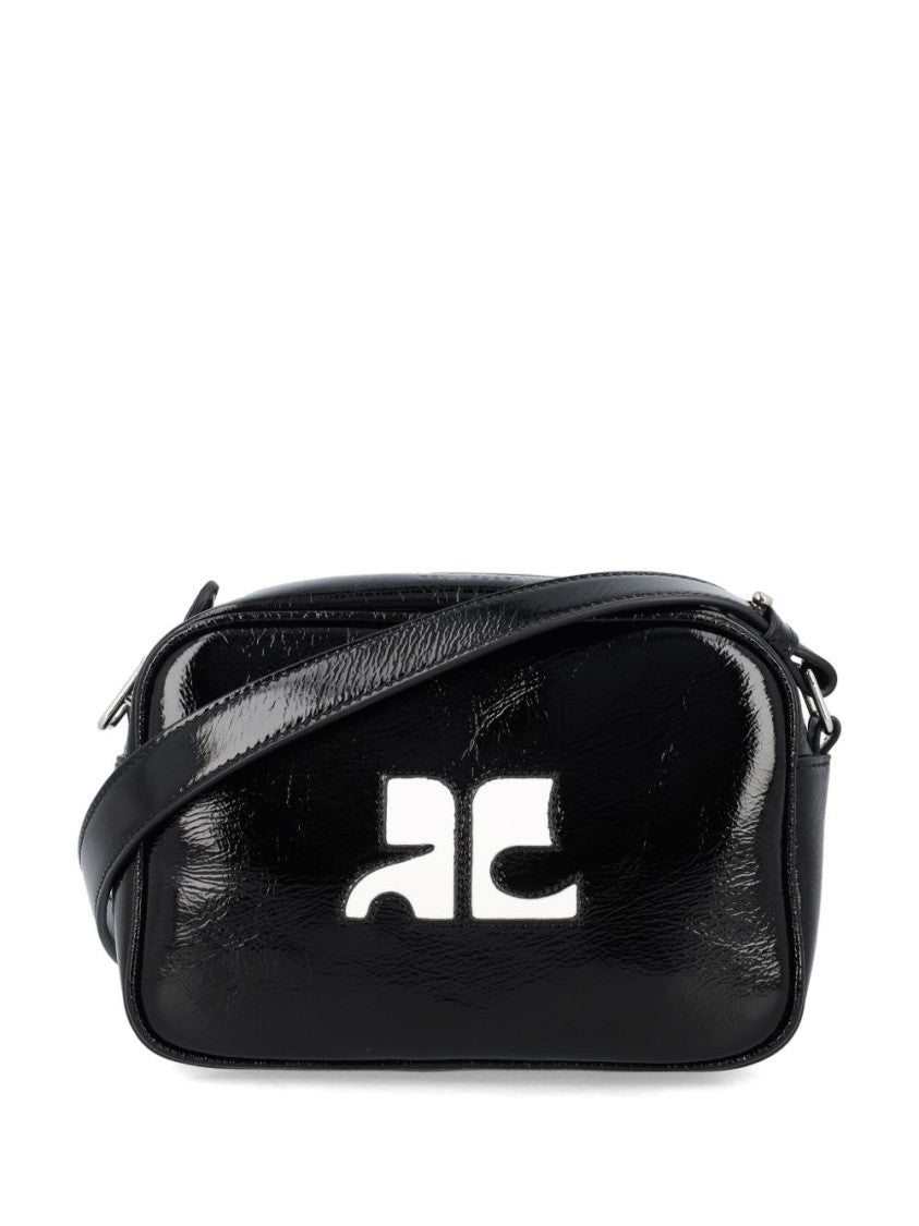 Courrèges Reedition Naplack Mini Bag With Engraved Logo