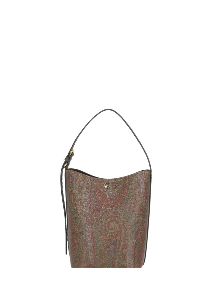 Etro Bucket-Style Shoulder Bag With Contrasting Paisley Pattern