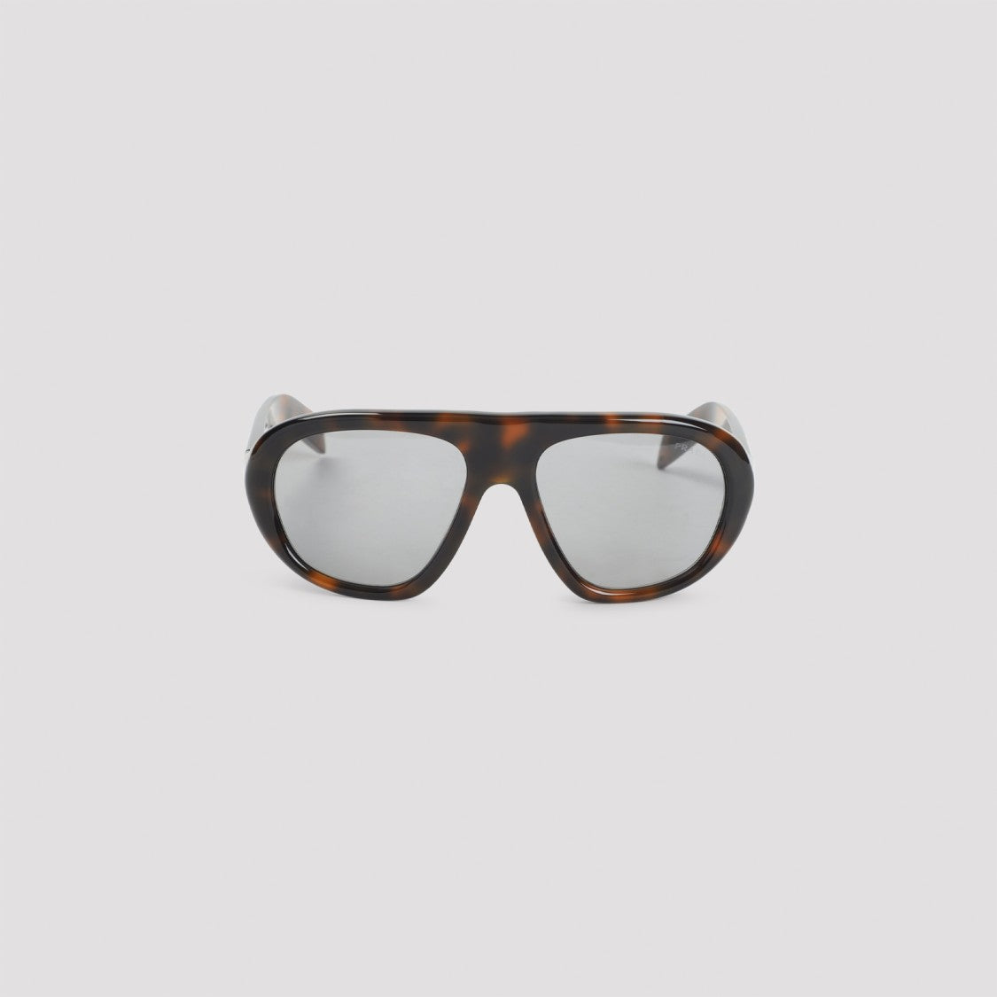 Prada Eyewear Juniper Tortoise Brown Acetate Logo Sunglasses