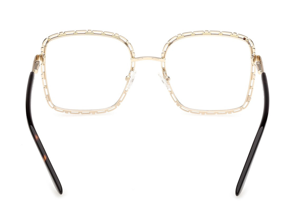 Guess Gold Gu50364 Large Square Metal Eyeglasses