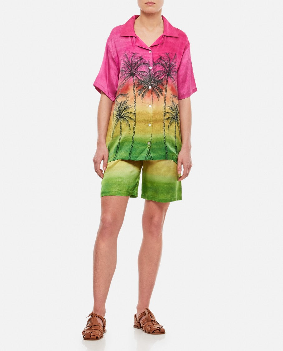 Gio Giovanni Gerosa Short Sleeves Silk Shirt