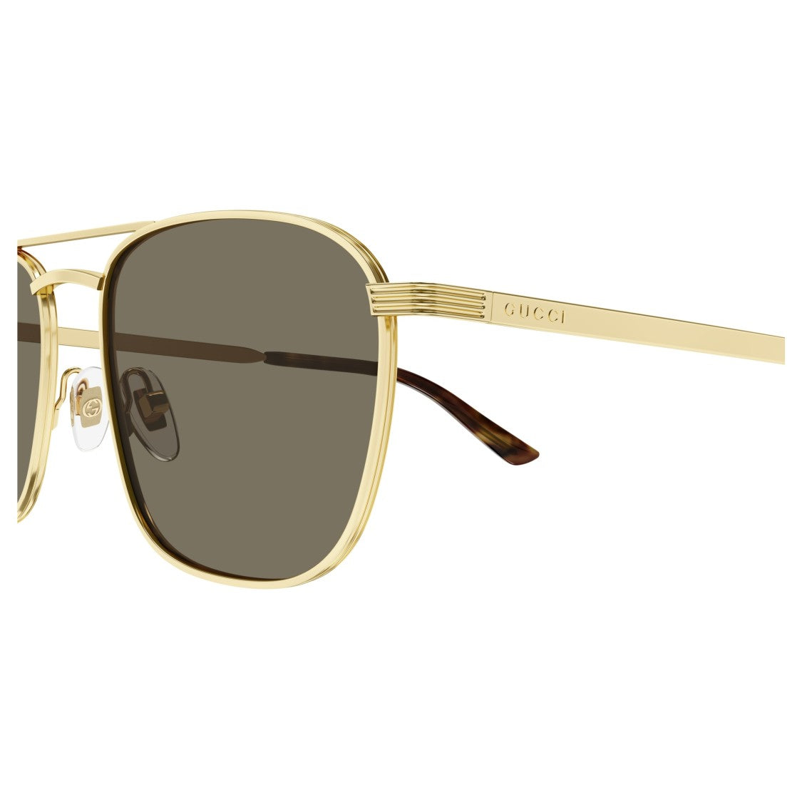 Gucci Gg1881s Rectangular Metal Sunglasses