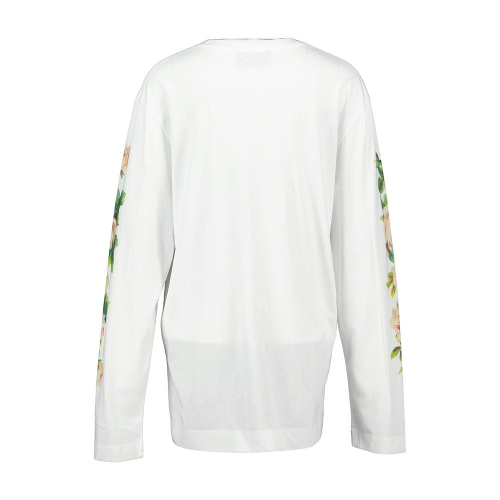 Simone Rocha Rose Banquet T Shirt - Cotton - White
