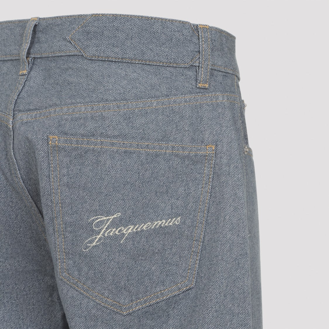 Jacquemus Le De-Nîmes Droit Blue Cotton Jeans