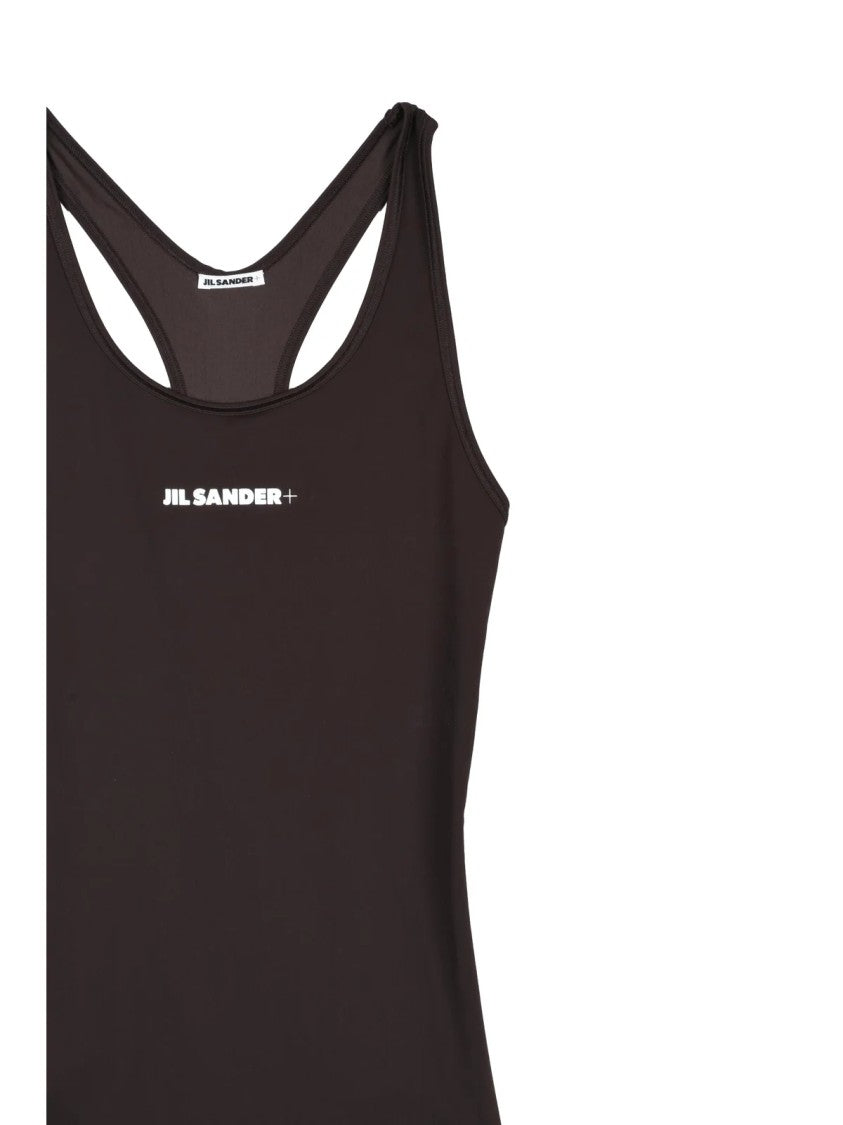 Jil Sander Brown Polyamide-Blend Racerback Tank Top