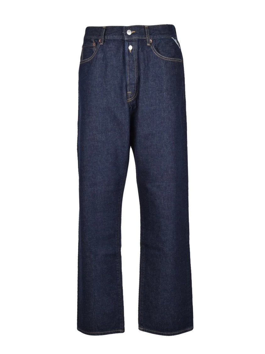 Replay Blue Cotton Straight Jeans