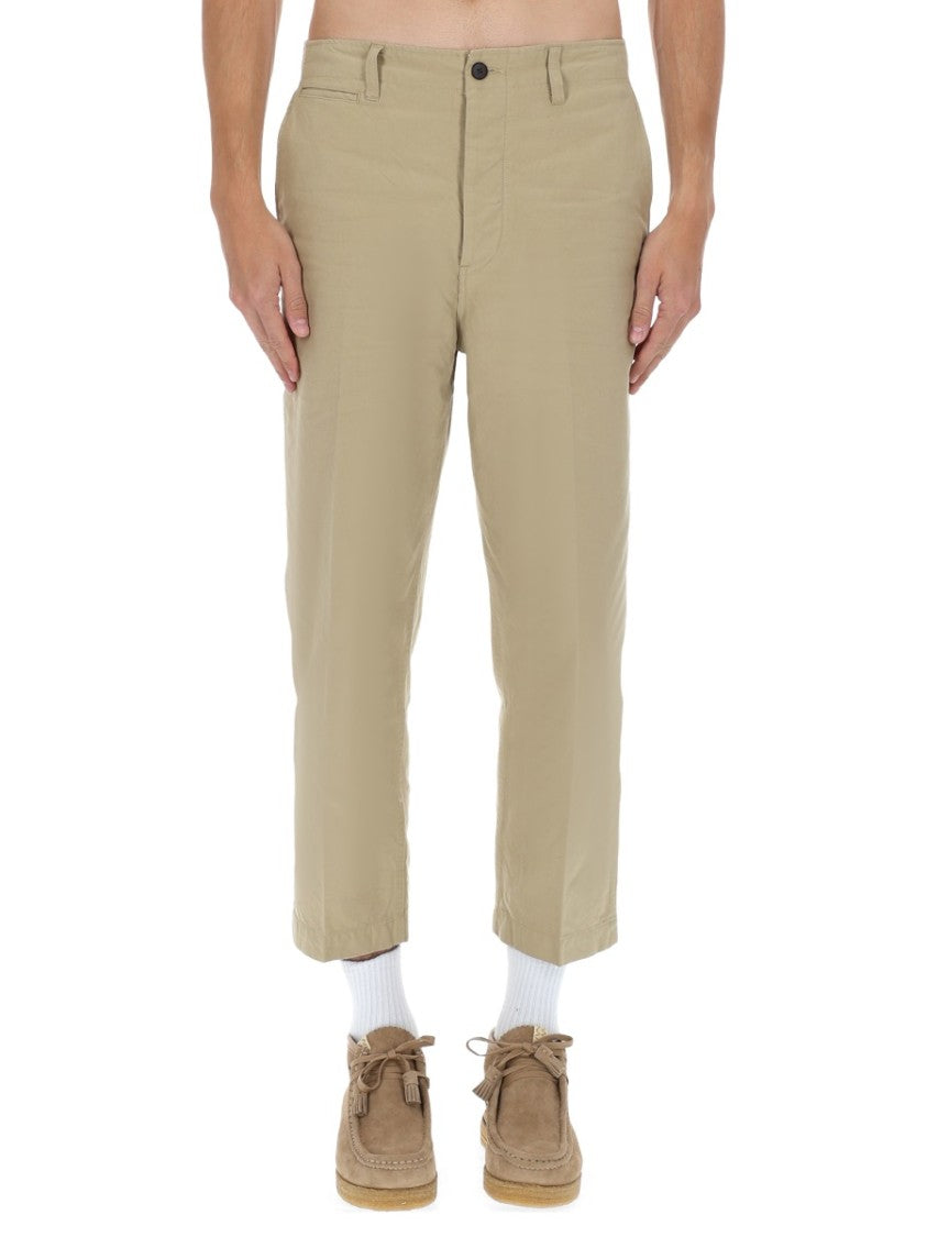 Visvim Beige Cotton Cropped Chinos