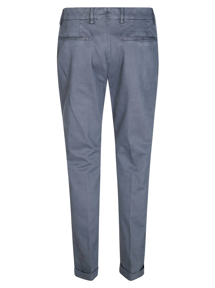 Berwich Blue Tailored Tapered Formal Pants
