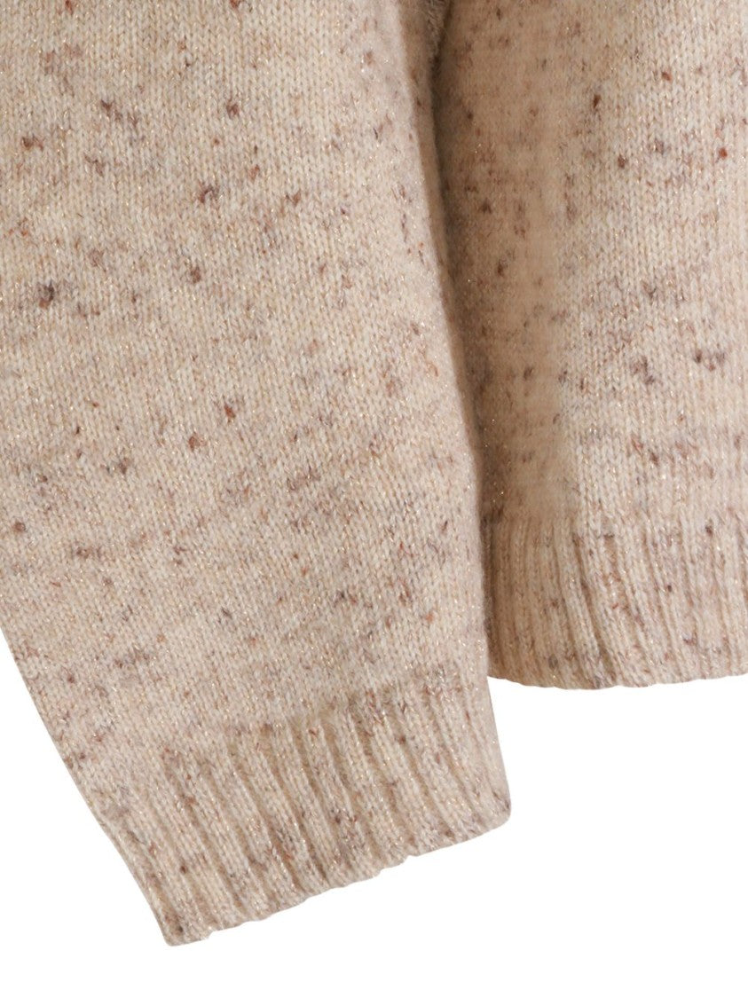 Fabiana Filippi Speckled Knit Balloon Sleeve Sweater
