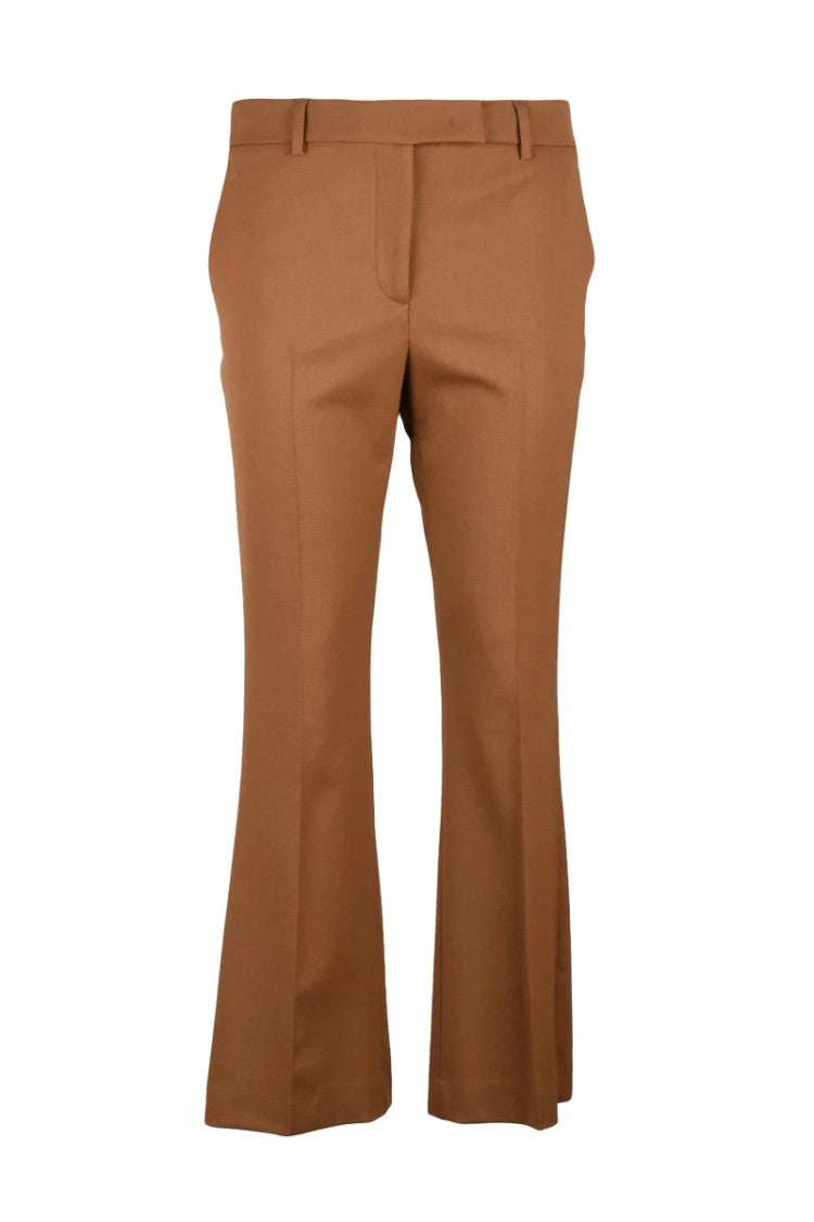 Ql2  Quelledue Straight Leg Trousers - Brown