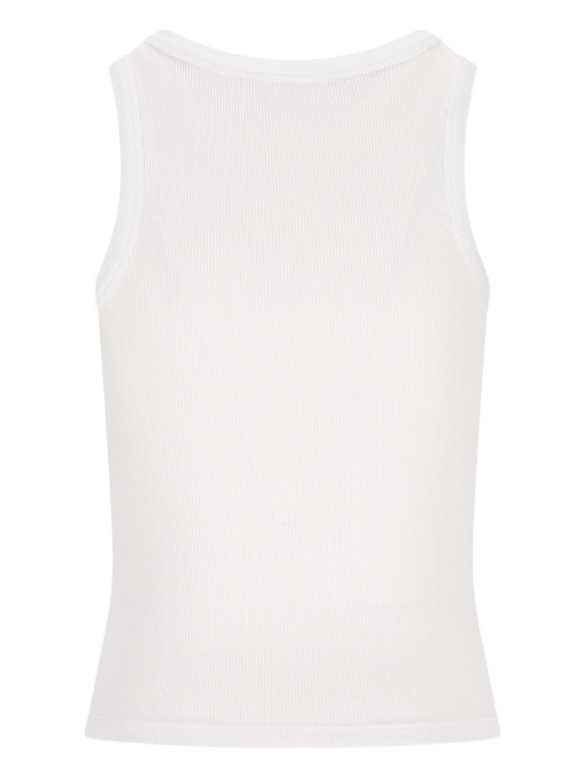 Givenchy White Silk And Nylon Classic Top