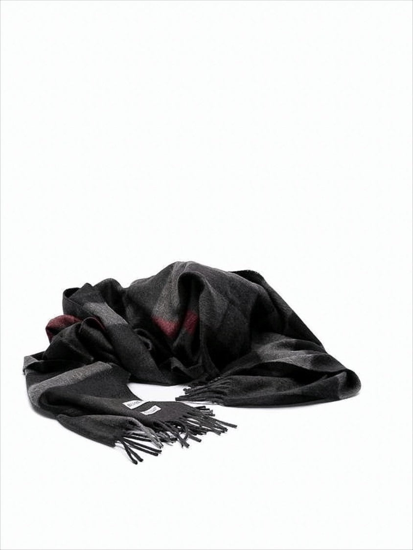 Burberry Cashmere Scarf With Fringed Ends