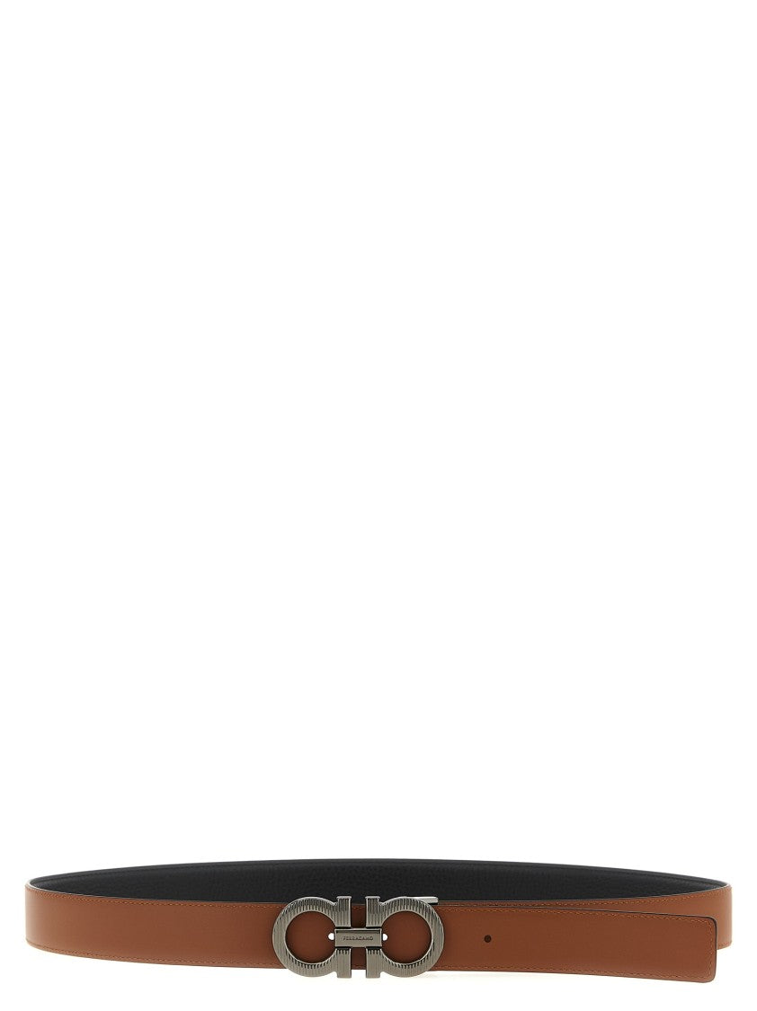 Ferragamo 'Gancini' Reversible Belt