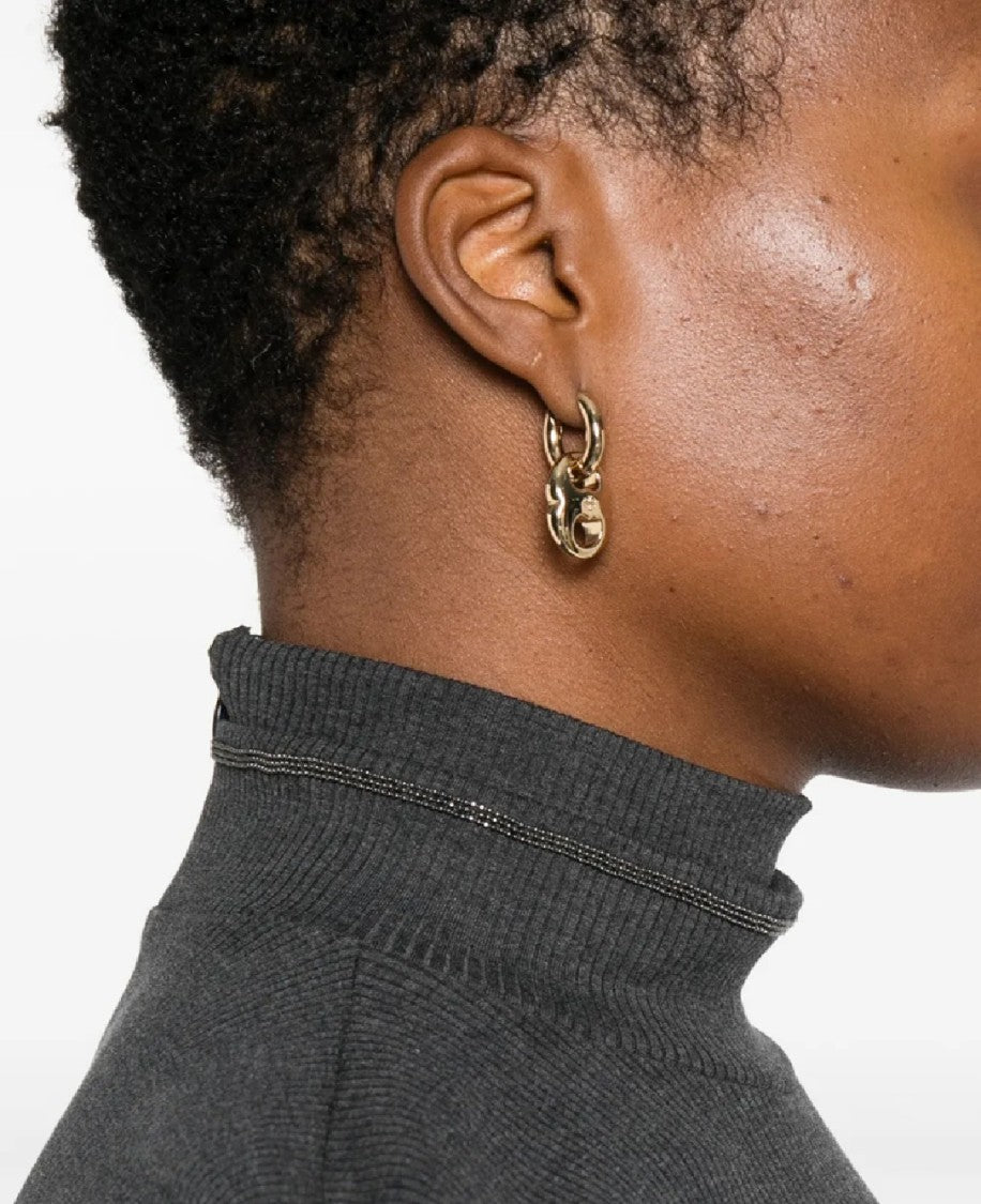 Brunello Cucinelli Short Mock Neck Top