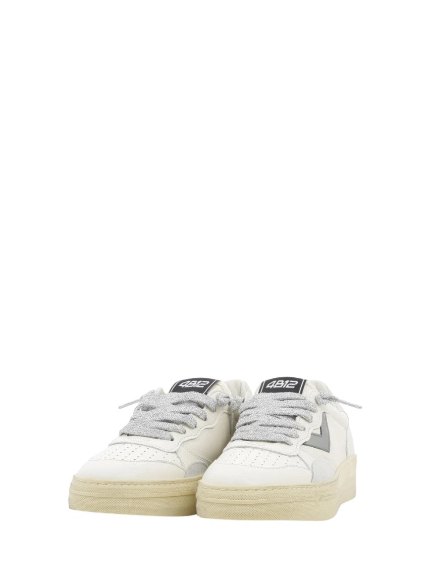 4B12 Low-Top Sneakers Perforated Details Rubber Sole