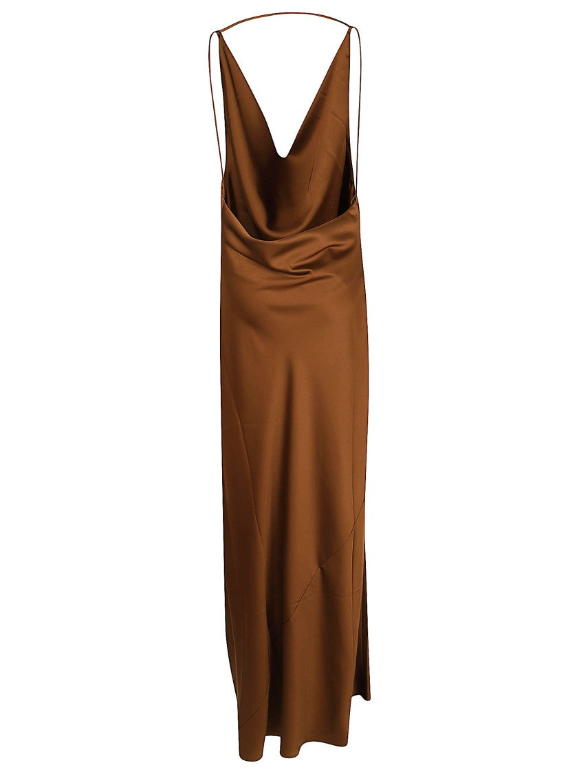 The Andamane Maxi Dress With Cowl Neckline