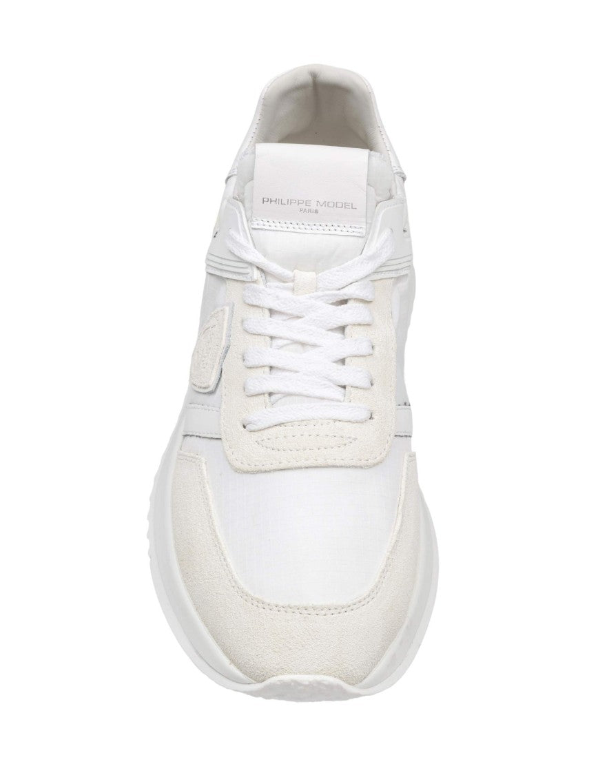 Philippe Model Tropez 2.1 Nylon And Suede Sneakers, White