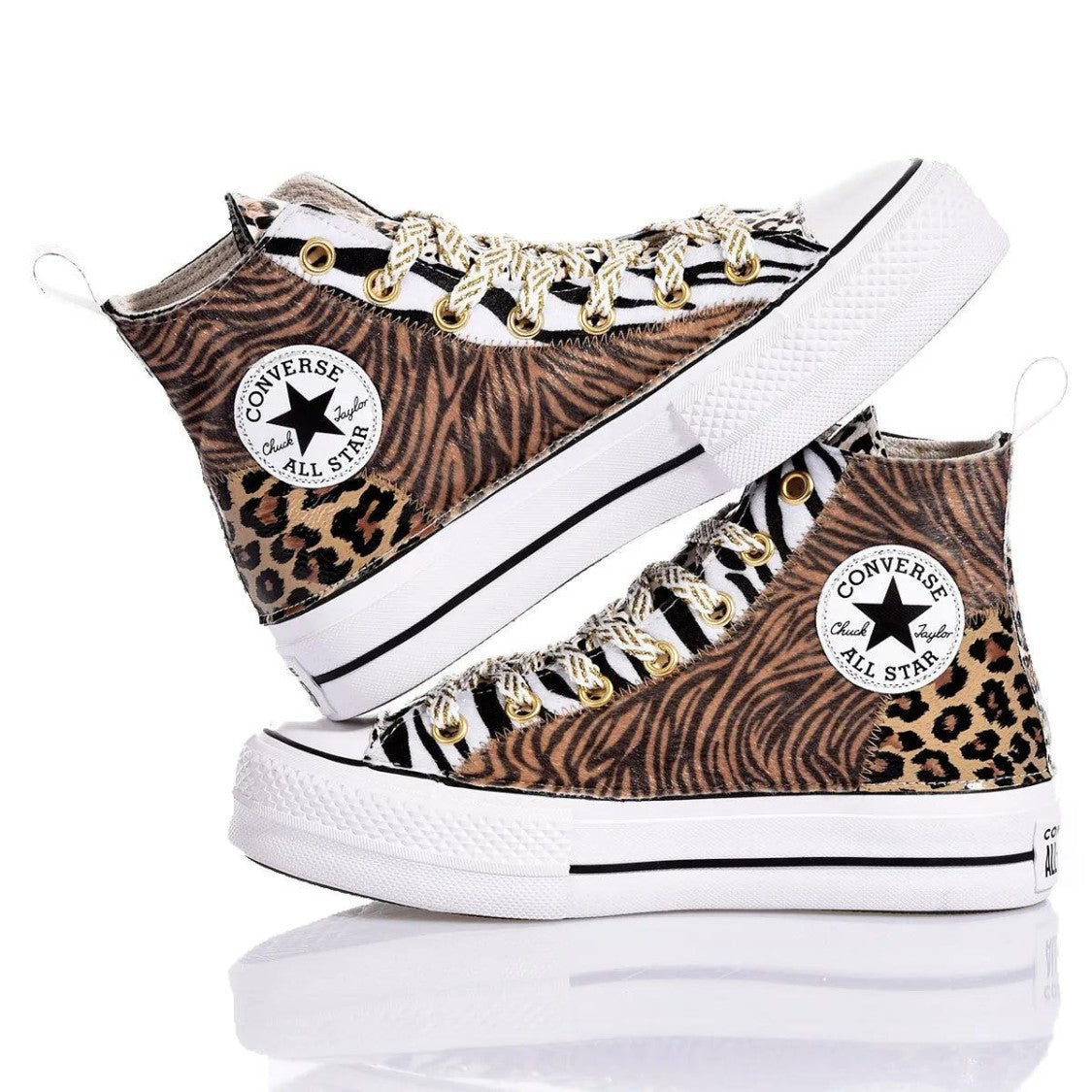 Converse Platform Jungle Mix High-Top Sneakers