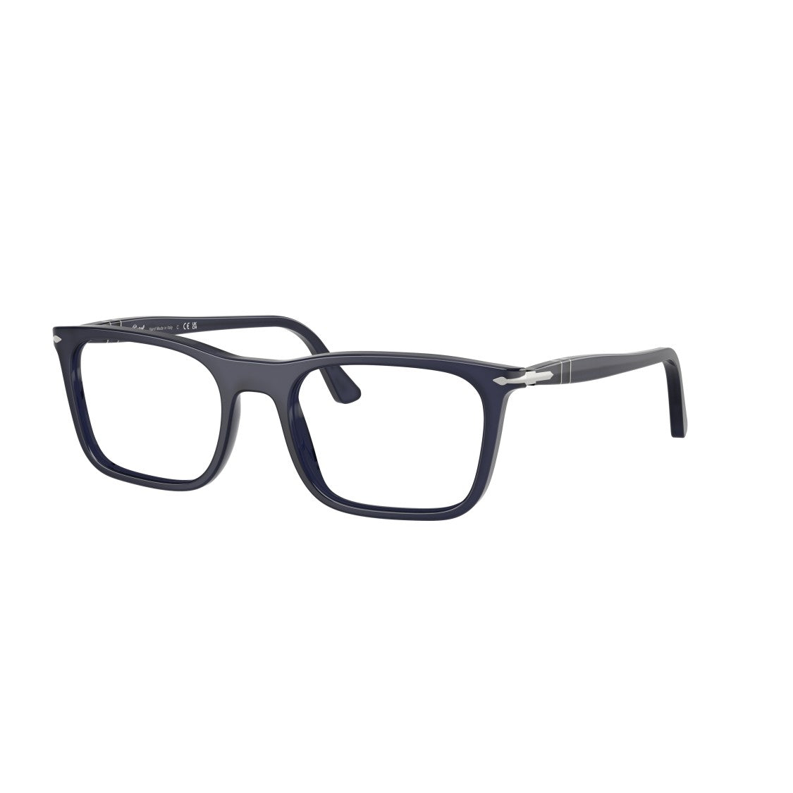 Persol 0Po3358v Rectangular Acetate Eyeglasses With Subtle Metallic Details