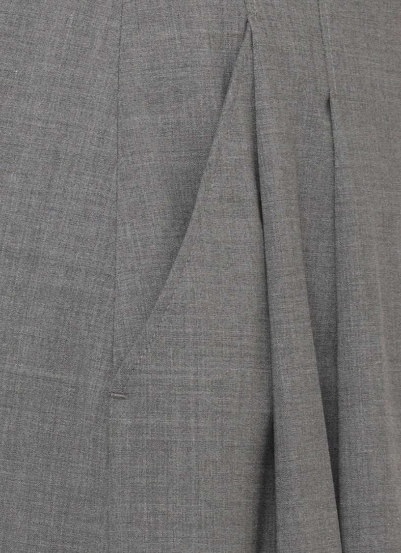 Peserico Knee-Length Grey Peserico Skirt With Darts And Stylish Pockets