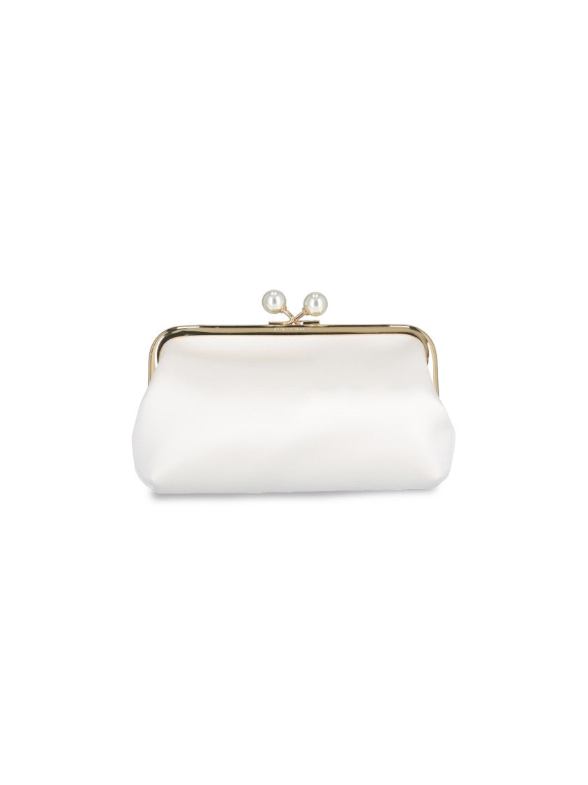 Anya Hindmarch White Bespoke Maud Pearls Viscose Pouch