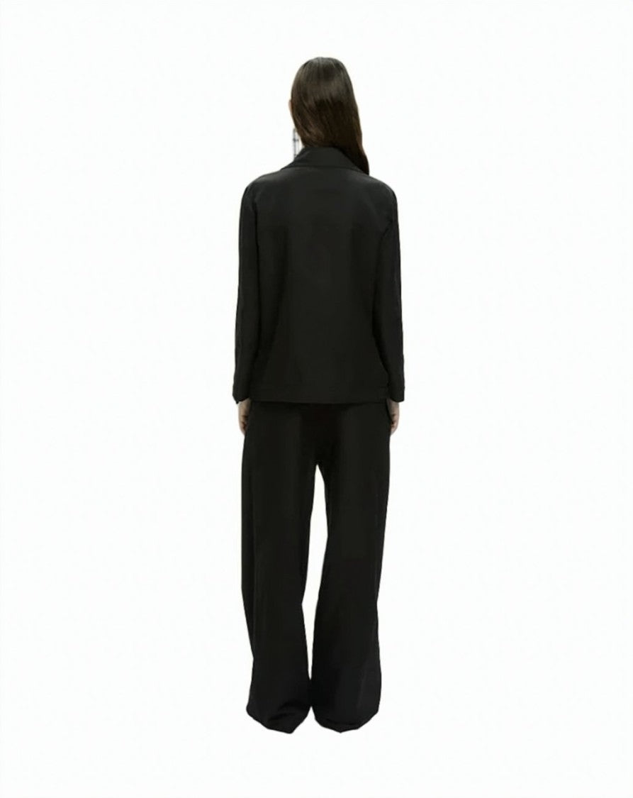 Mlo Structured Classic Lapel Button-Front Tailored Jacket