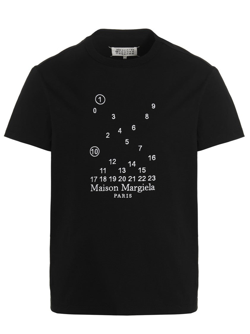 Maison Margiela Crewneck T-Shirt With Unique Logo Embroidery
