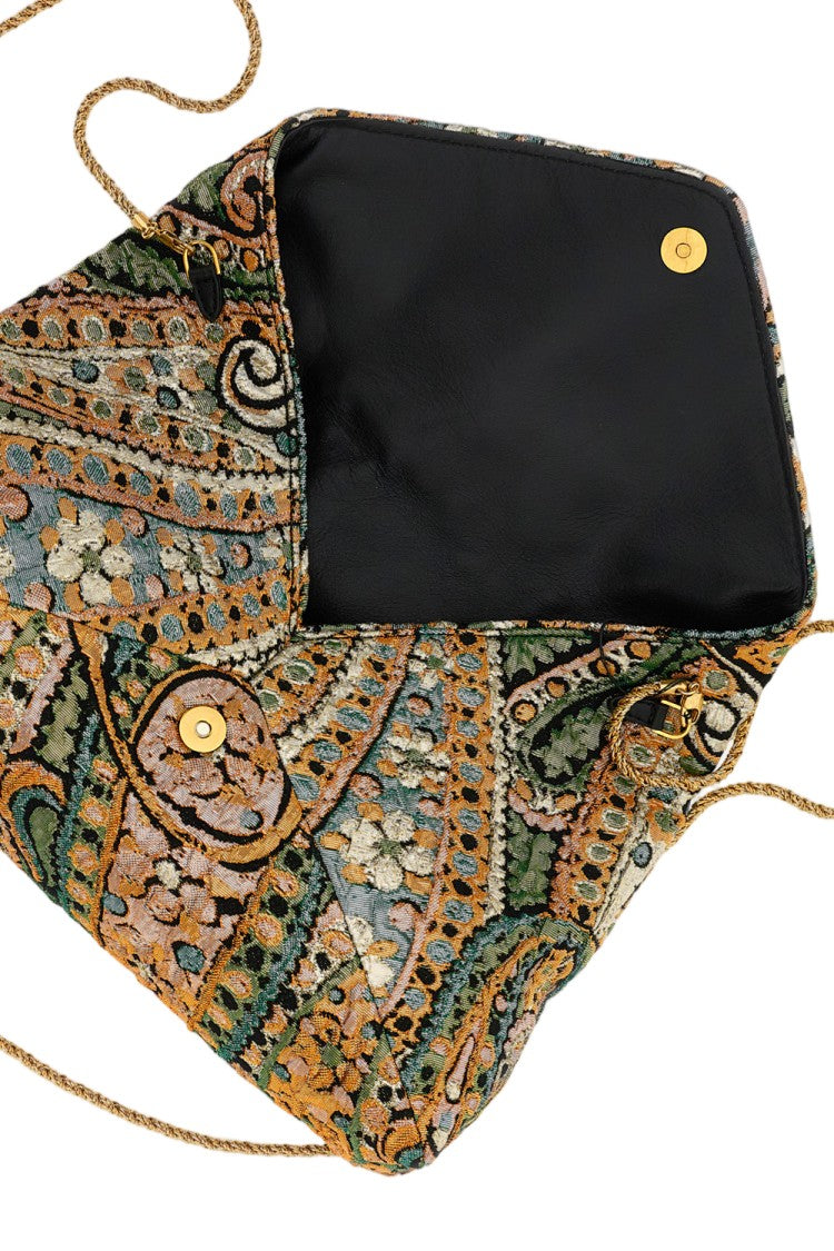 Dries Van Noten Multicolor Floral Tapestry Jacquard Handbag