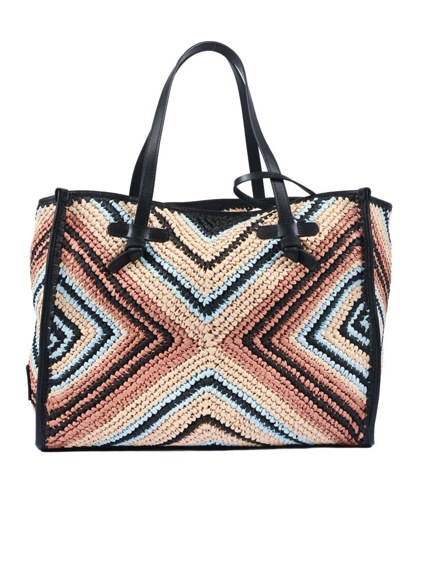 Gianni Chiarini Textured Woven Leather Tote Bag