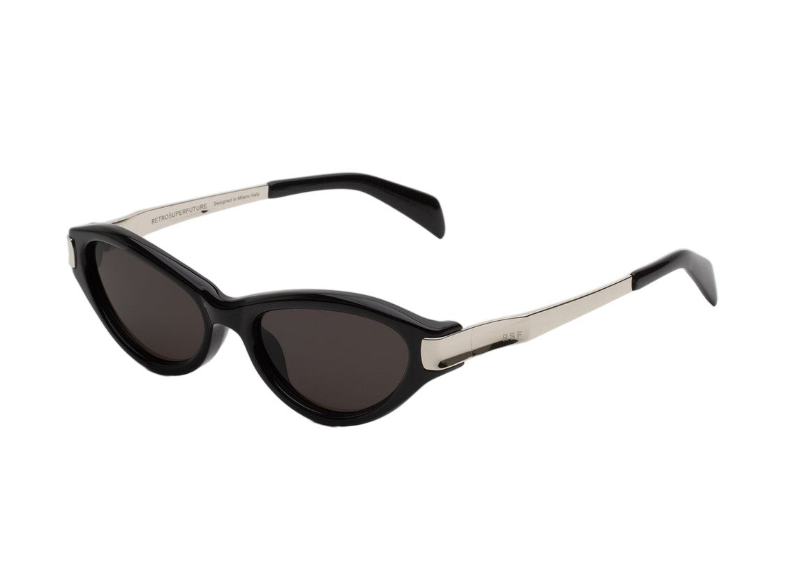 Retrosuperfuture Glossy Black Solazu Bold Cat-Eye Sunglasses