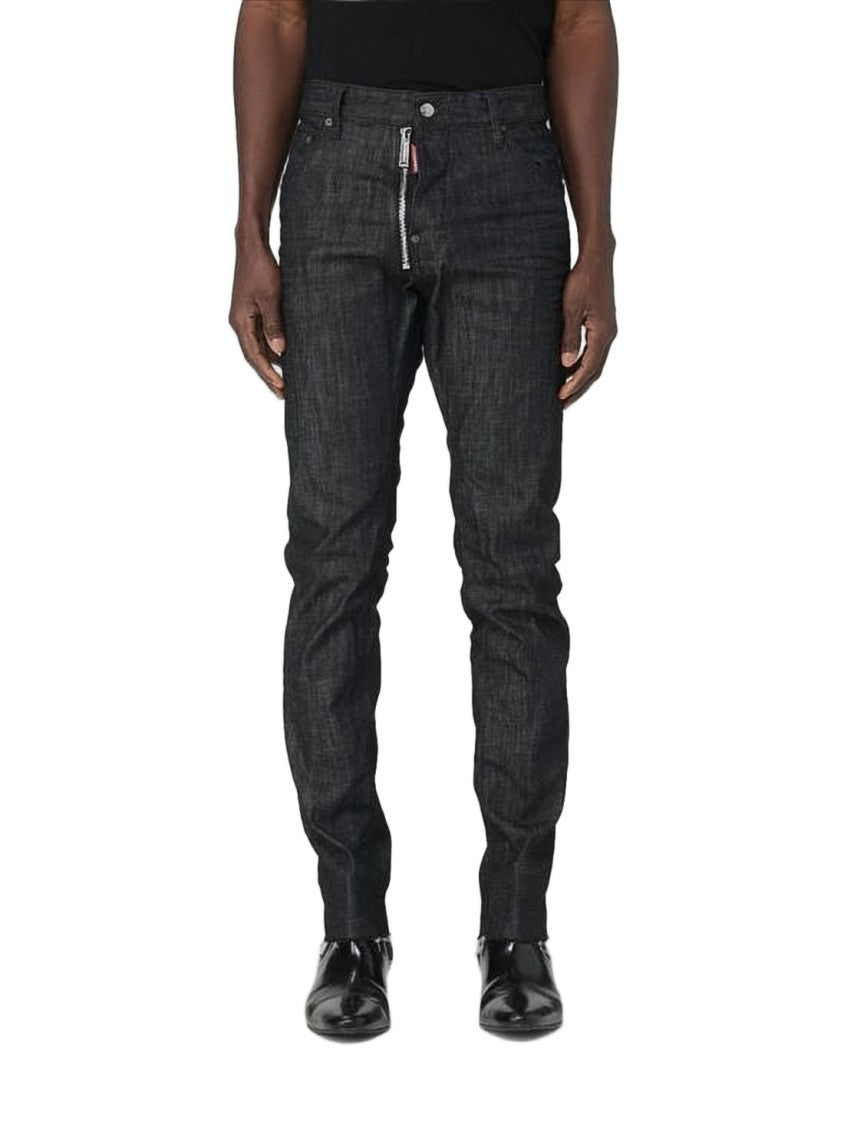 Dsquared2 Slim-Fit Denim Pants With Exposed Zipper