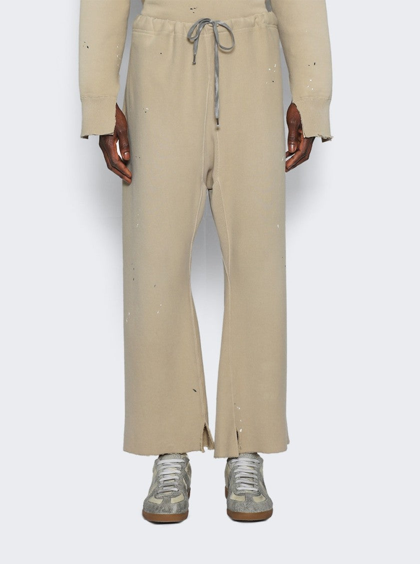 Maison Margiela Relaxed-Fit Beige Pants With Flared Leg And Unique Stitching
