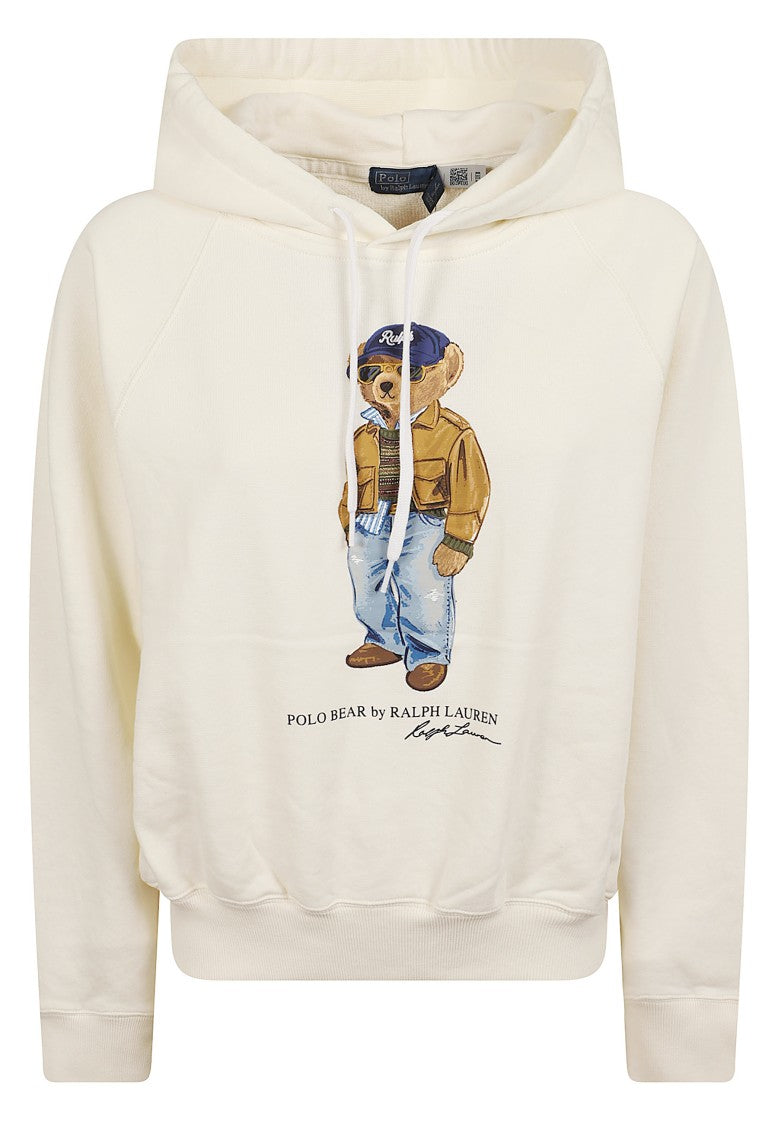 Polo Ralph Lauren Hooded Cotton Bear Print Sweatshirt