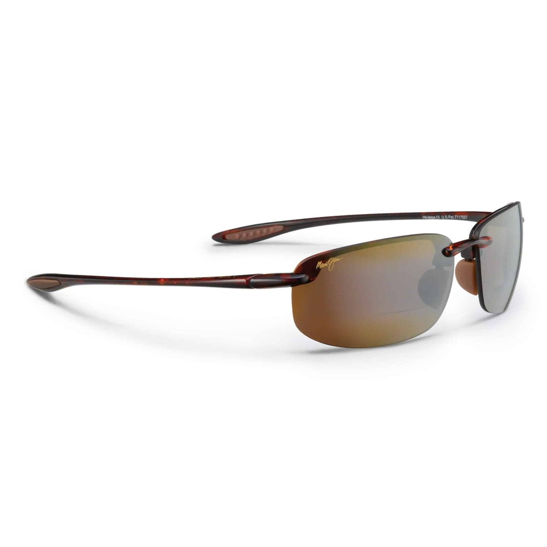 Maui Jim Hookipa Rimless Design Sunglasses With Brown Gradient Lenses