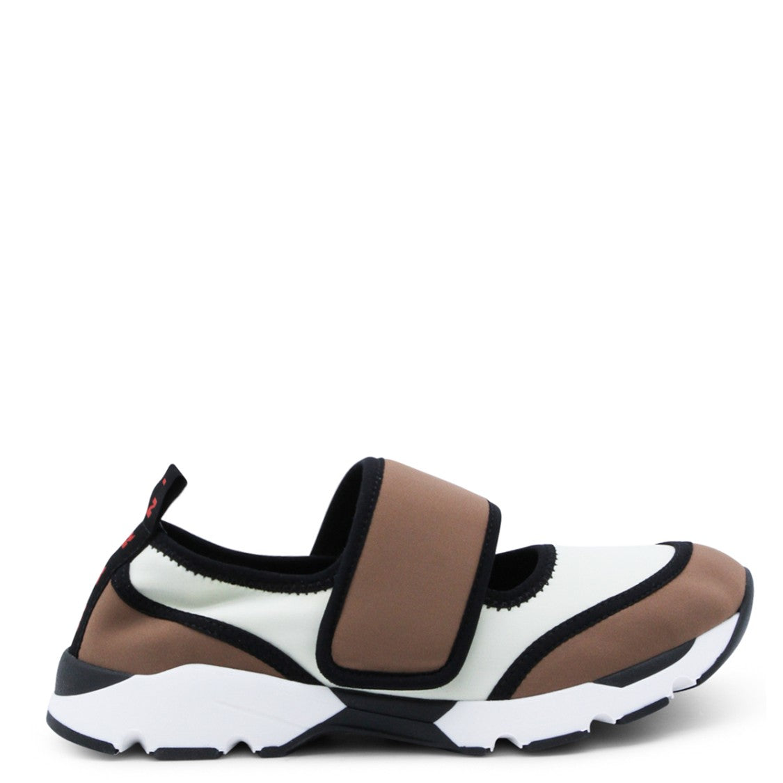 Marni Mary Jane Style Leather Sneakers With Velcro Closure