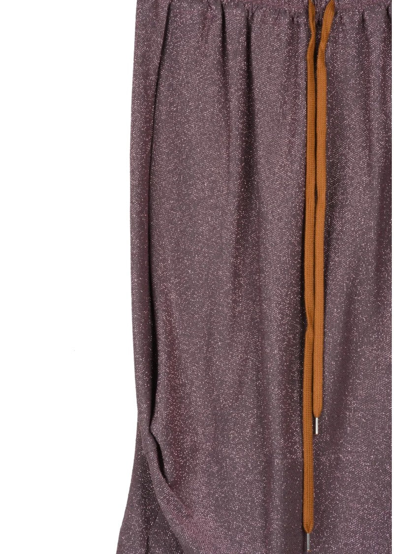Vivienne Westwood Anglomania Longuette Lamé Skirt With Gathered Hem And Elasticated Waistband