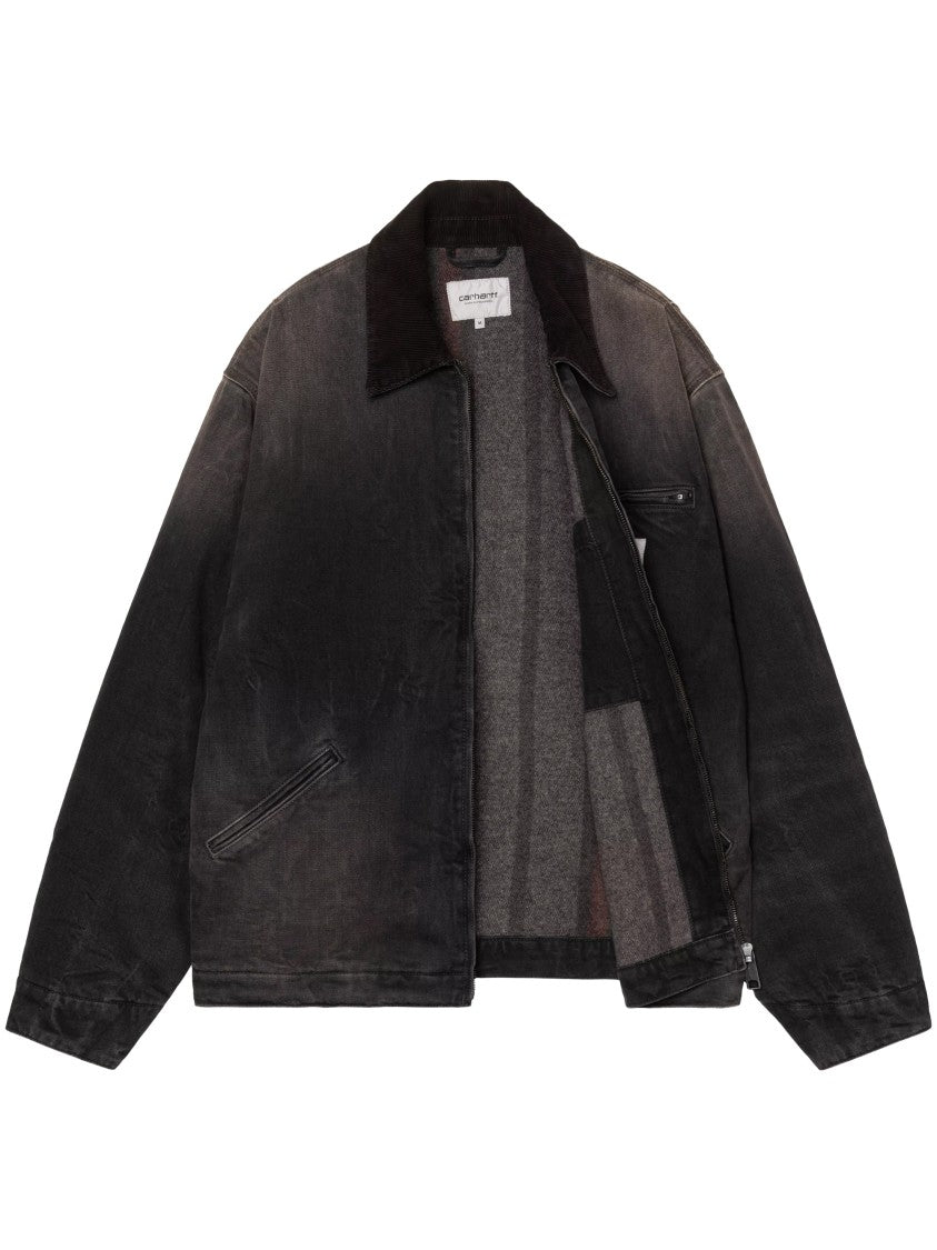 Carhartt Wip Og Detroit Black Cotton Denim Jacket