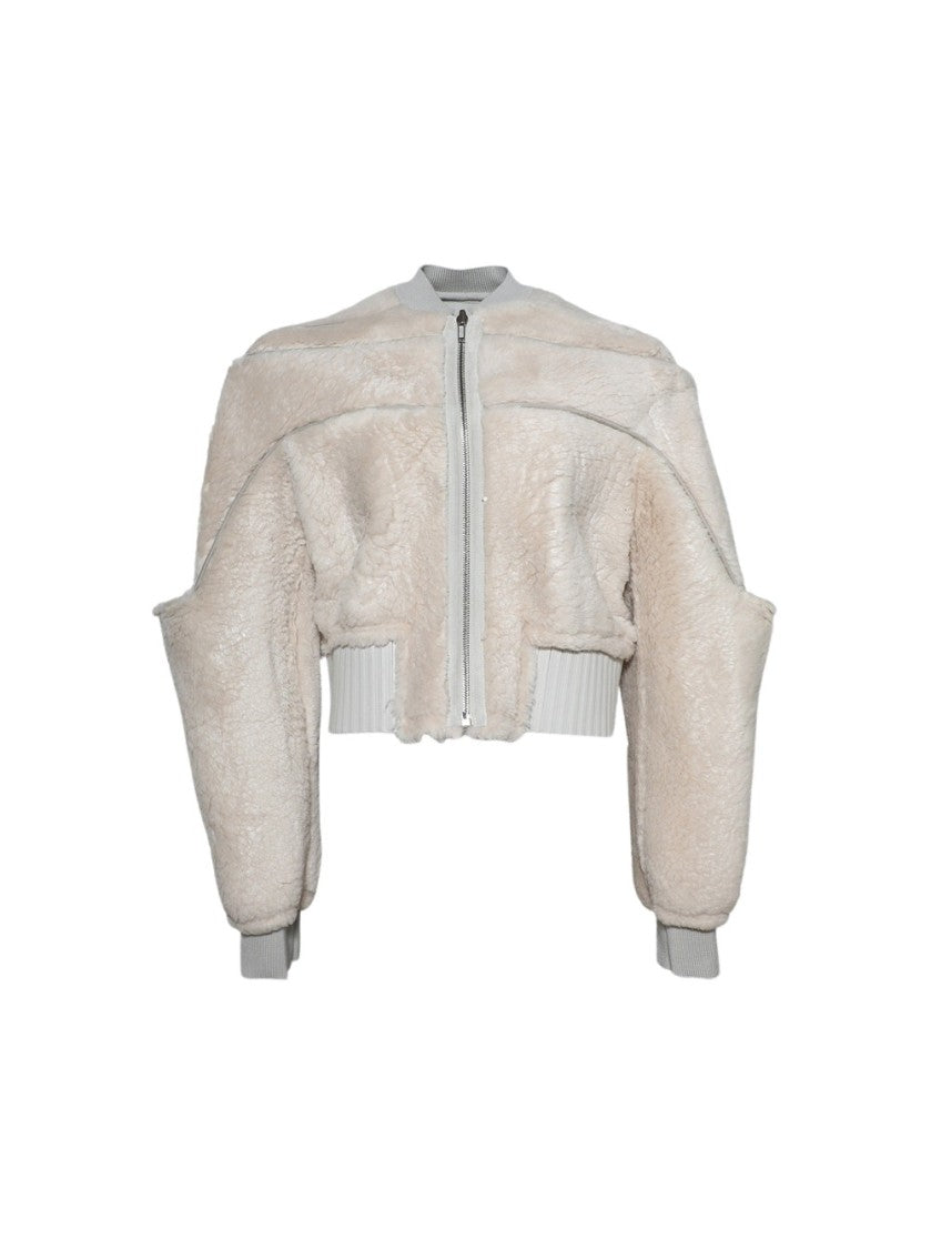 Rick Owens Girdered Bomber Cropped Jacket