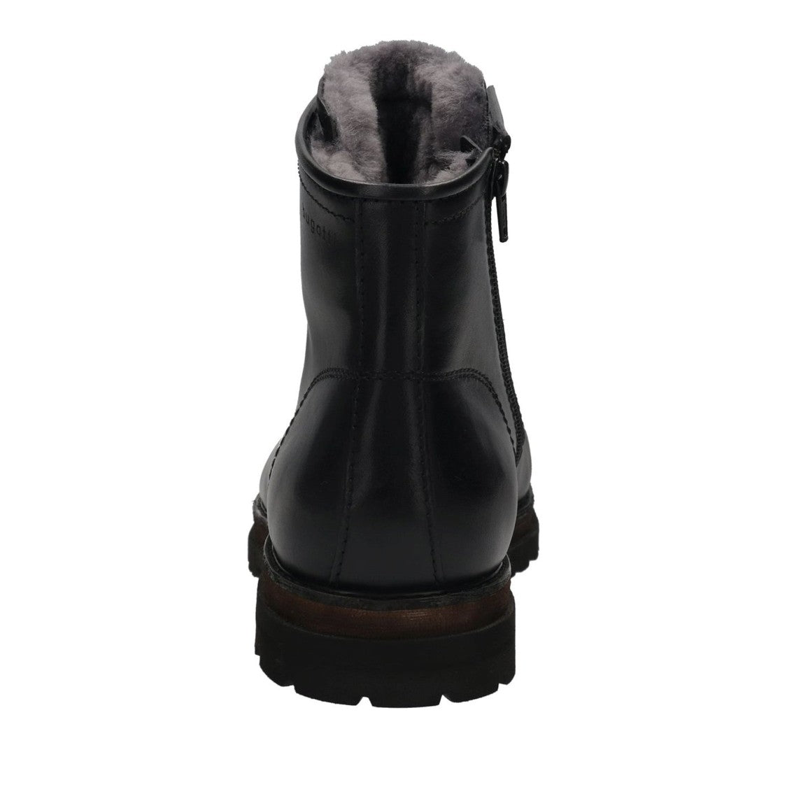 Bugatti Black Marc Fur-Lined Leather Boots