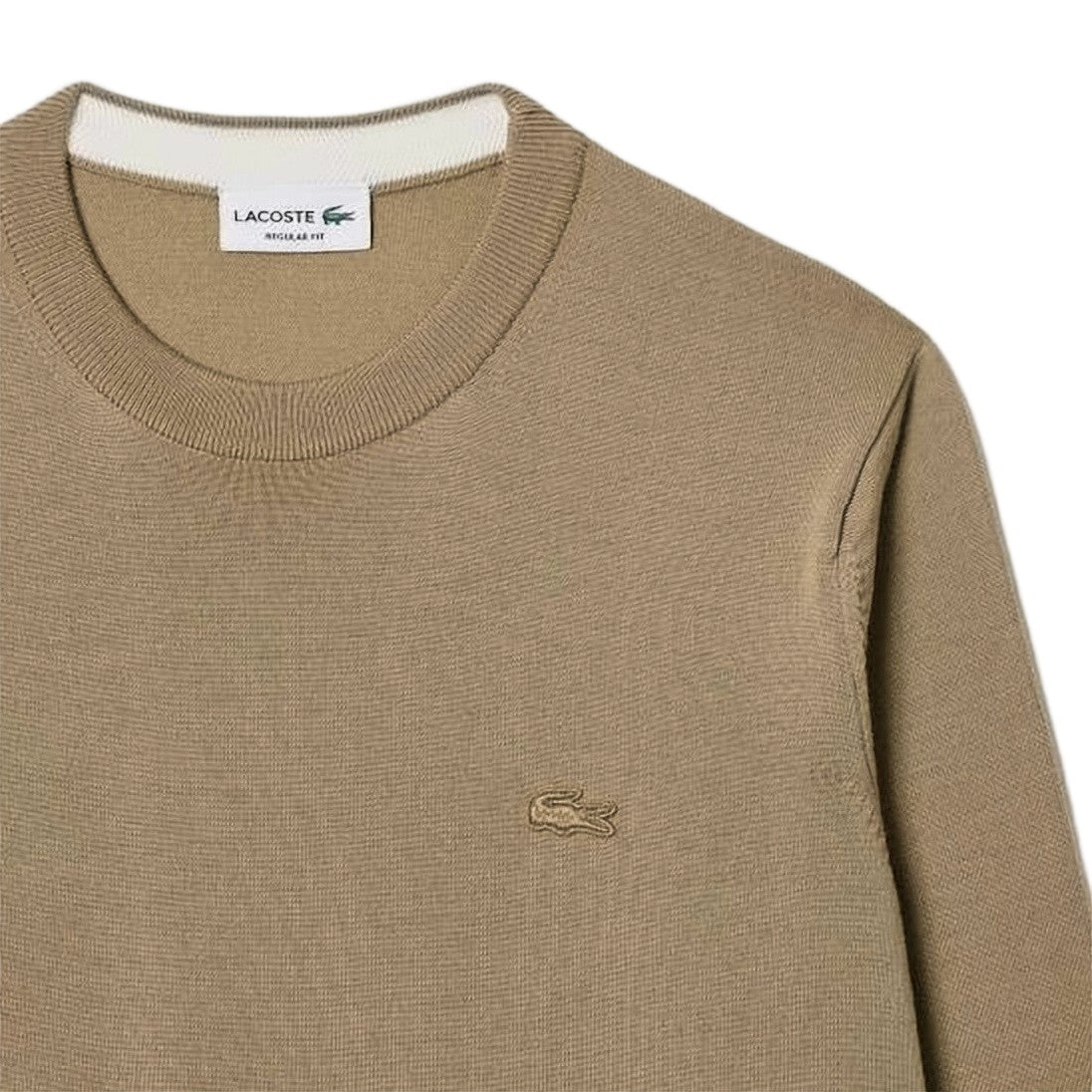 Lacoste Refined Merino Wool Crewneck Sweater