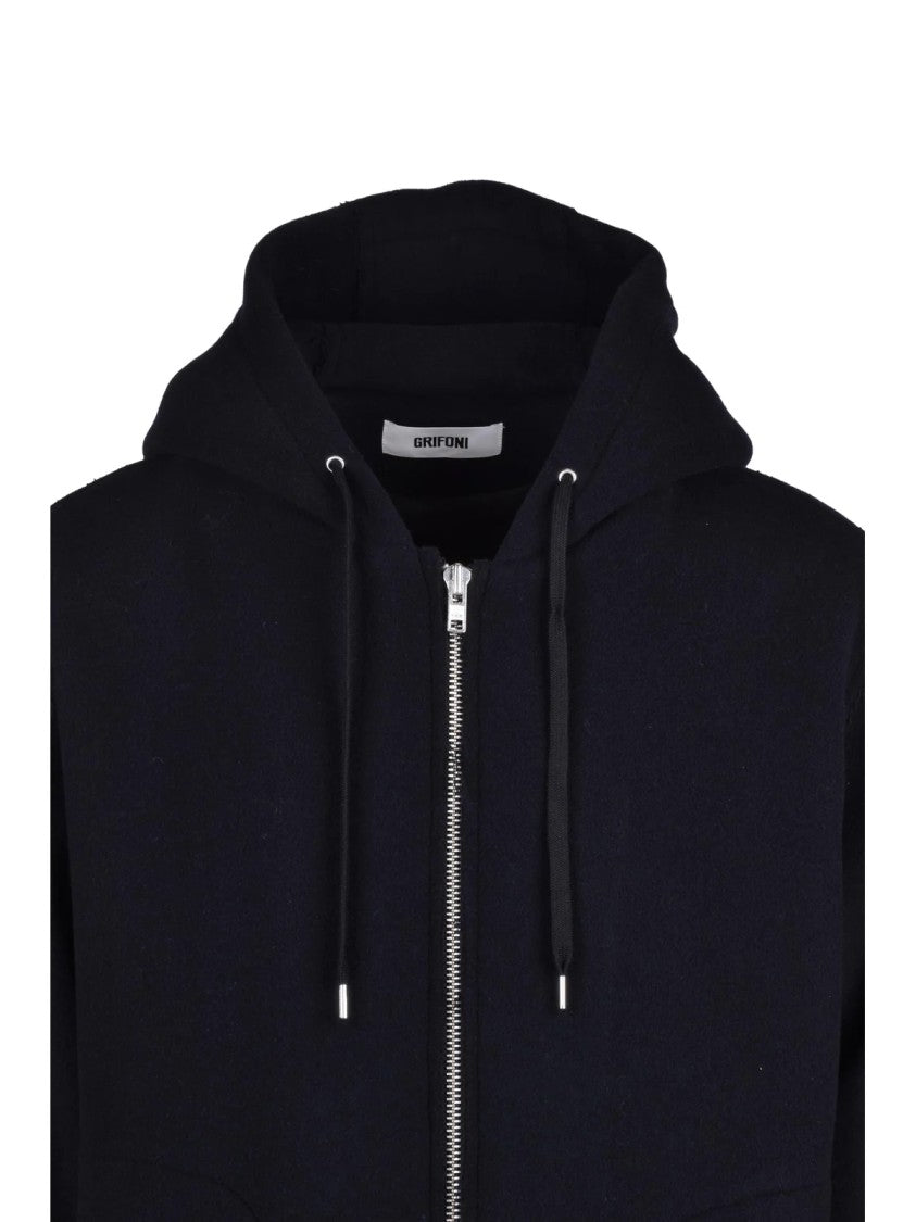 Grifoni Wool-Blend Fleece Zip Jacket
